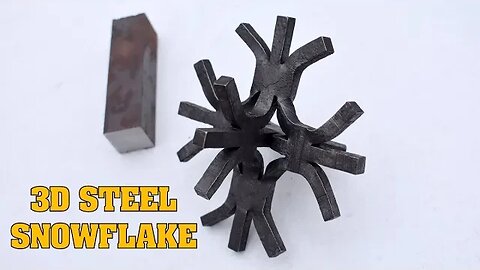 Blacksmithing for beginners: Making a 3D Snowflake