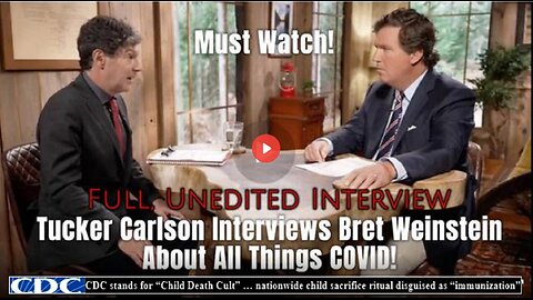 Must Watch! Tucker Carlson Interviews Bret Weinstein About All Things COVID!