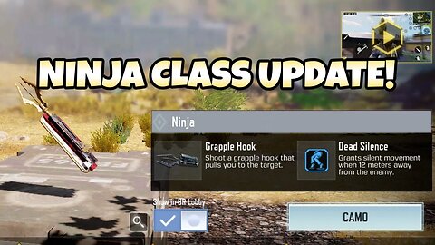 New Ninja Class Update in Season 5 || Call of Duty: Mobile