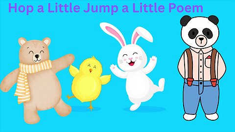 Hop a Little, Jump a Little Poem | Rhymes for kids #ChildernsFun