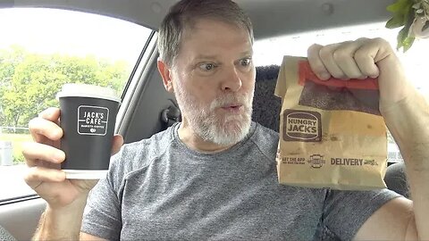 Hungry Jacks NEW Bacon and Egg on Turkish and Coffee Review!