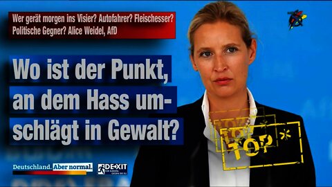 Wer gerät morgen ins Visier? Autofahrer? Fleischesser? Politische Gegner? Alice Weidel, AfD