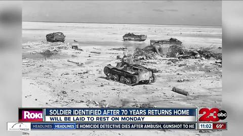 WWII soldier identified after over 70 years returns home