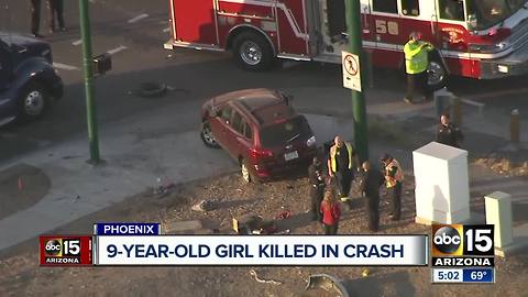 9-year-old girl killed after traffic accident in South Phoenix