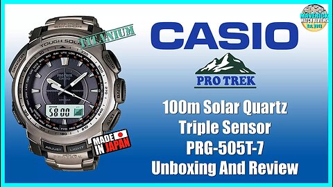 Ana-Digi Perfection! | Casio ProTrek 100m Solar Quartz Titanium ABC PRG-505T-7 Unbox & Review
