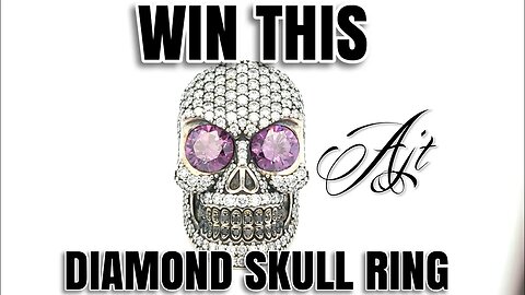 WIN THIS DIAMANTE DIAMOND SKULL RING Dramatic Accessories Giveaway by AJT Jewellery