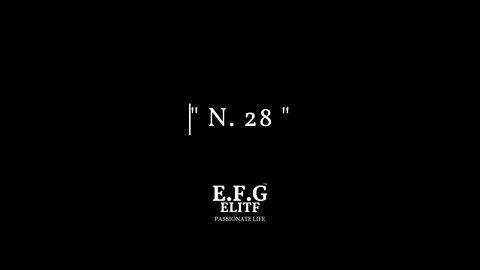 The N.28 Think Passion, Think EFGELITF®, We build value for the future #EFGELITF #AHARIEFG