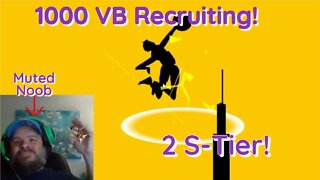 The Spike Volleyball - 1000 Volleyball Recruiting! Double S-Tier Pulls! Too Bad I Was Muted!