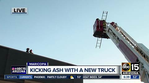 State of the art fire truck in Maricopa