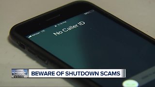 Beware of shutdown scams