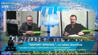 LIVE - TV NEWS BUZAU - "RAPORT SPECIAL", cu Iulian Gavriluta. "Cum stam in politica si administratie