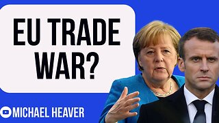 Merkel And Macron Try To Pressure UK - EU TRADE WAR?