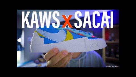 UNBOXING the Kaws x Sacai x Nike Blazer Low in NEPTUNE BLUE!