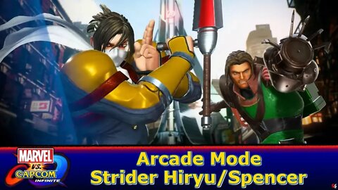 Marvel vs. Capcom: Infinite - Arcade Mode: Strider Hiryu/Spencer