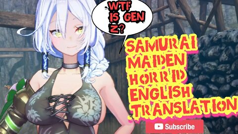 Samurai Maiden English Translation Even Worse #samuraimaiden #gaming #localizer