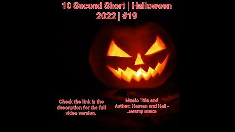 10 Second Short | Halloween 2022 | Halloween Music #Halloween #shorts #halloween2022 #19