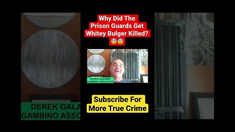 Why Did The Prison Guards Get Whitey Bulger Killed? 😨😨 #whiteybulger #mafia #mobster #gambino #fed