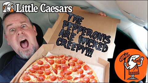 CREEPY Little Caesars Old World Fanceroni Pepperoni with over 100 Pepperonis