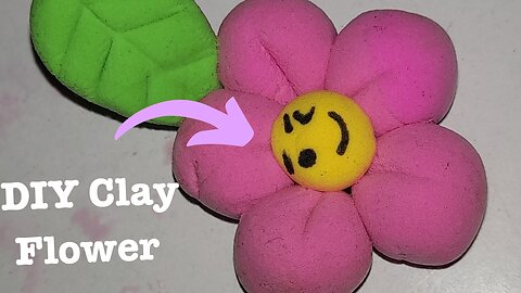 Perfect idea to make a Flower with clay for Beginners