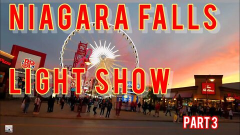 Niagara Falls City Light show, Fireworks & Night life |4K Video| Kannada travel Vlog (Part 3)