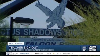 Cactus Shadows High School reopening Wednesday