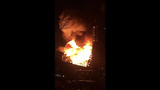 Insanely massive fire in Raleigh: Burning apartments and exploding cars