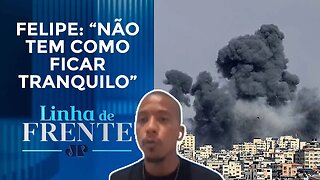 Jogador brasileiro relata momentos de tensão com avanço da guerra em Gaza | LINHA DE FRENTE