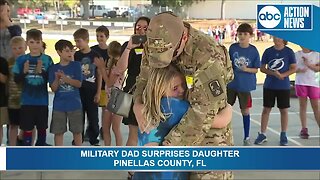 MUST SEE: Military dad surprises daughter at a Pinellas County school