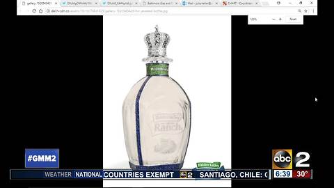 Diamond-encrusted bottle of ranch dressing up for grabs