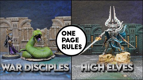 One Page Rules - Elves vs. Barbarians