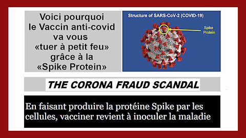 Le Vaccin anti-covid fait produire par vos cellules une protéine "tueuse" nommée "spike protein" (Hd 1080) Voir descriptif