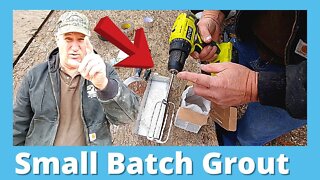How To Mix Small Batch Of Grout
