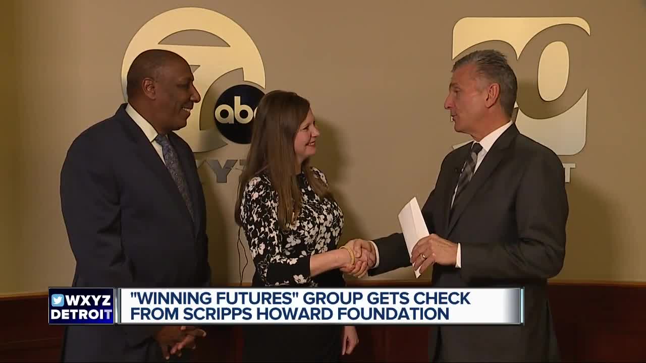 "Winning Futures" group gets check from Scripps Howard Foundation