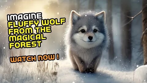 FLUFFY WOLF FROM THE MAGICAL FOREST, ( AI ART, AI GENERATORS ) @MIX_IMAGI