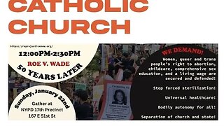 #womensmarch @womensmarch NYC Speakout&Protest the Catholic Church Rally Outside 17th pct 1/22/23