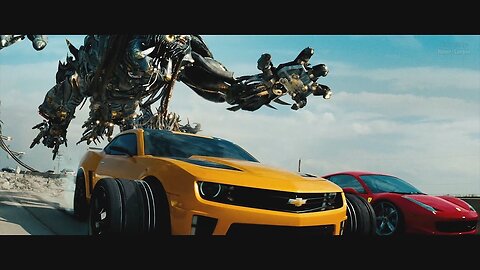 Transformers: Dark of the Moon (2011) - Freeway Chase - Only Action