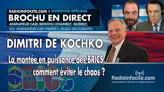 La montée en puissance des BRICS comment éviter le chaos ? avec Dimitri de Kochko | Brochu en direct