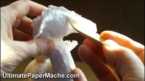 Paper Mache Dragon - Adding the Paper Mache Clay