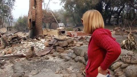 Woman Believes Her Cat Died In Wildfire. Here's the Tearful Reunion When She Returns to the Ruins.