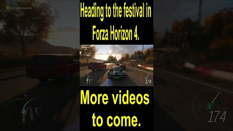 Heading to the Festival in Forza Horizon 4