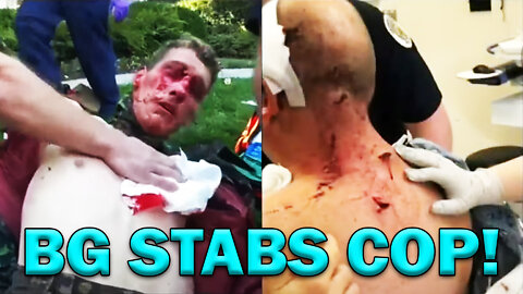 Cop Stabbed Repeatedly On Video By Bad Guy! LEO Round Table S07E08c