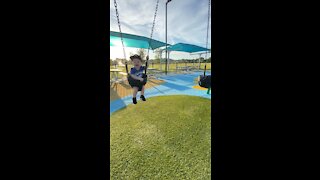 Baby Loves to Swing - Cuteness Overload