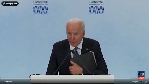 Creepy Joe Biden Leans Down and Whispers: 'A hundred and twenty days'