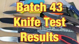 Batch 43 Knife Blade Steel Elemental Test Results The XRF Analysis gives us the real data !