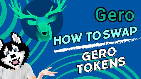 How To Swap Your ADA For GERO Tokens Using The GeroWallet