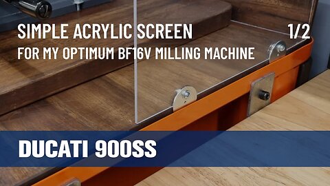 1/2 Simple Acrylic Screen - Optimum BF16V Milling Machine