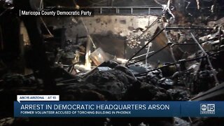 Arrest made in democratic headquarters arson