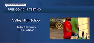 Free COVID-19 testing at Valley High School