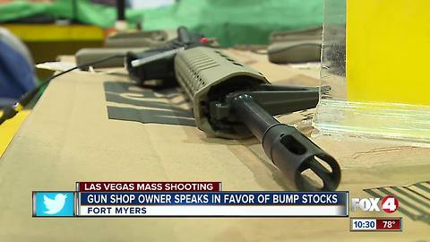 Gun Shop Owner Speaks in Favor of Bump Stocks