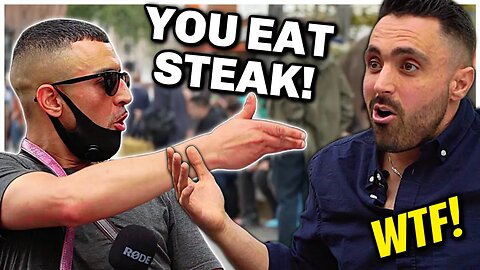 Rowdy Meat Eater ACCUSES Vegan of Lying (& secretly eating steak)